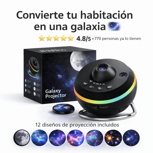 ESPAÑOL - Luz nocturna con proyector de galaxia